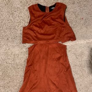 Fashion nova orange dress